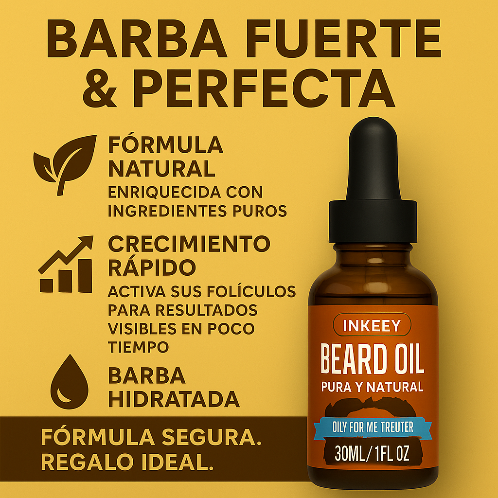 Beard Oil - Suero para Crecimiento Barba y bigote