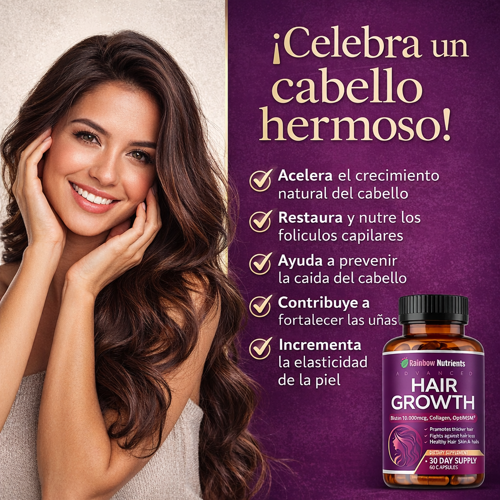 Vitaminas de Crecimiento de Cabello