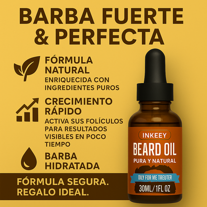 Beard Oil - Suero para Crecimiento Barba y bigote